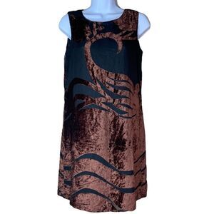 Vintage In The Groove brown and black dress‎